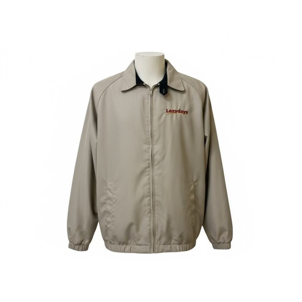 Vintage Harriton windbreaker jacket embroidered Lazydays RV logo